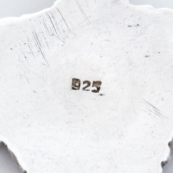 Vintage Sterling Silver 925 4cm Turquoise Coral Cluster Pendant - Picture 5 of 7